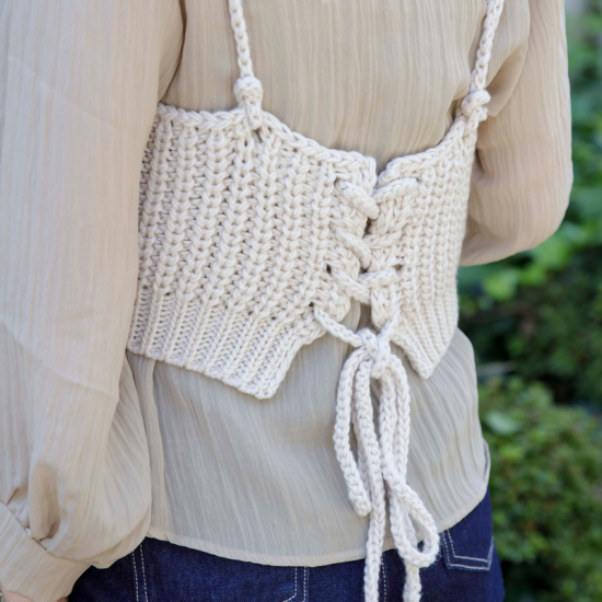プライスダウン】glitter knit bustier ～ｸﾞﾘｯﾀｰﾆｯﾄﾋﾞｽﾁｪ | flower