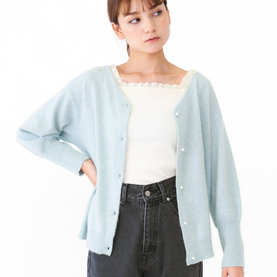 Fluff Knit Cardigan2 ﾌﾗｯﾌﾆｯﾄｶｰﾃﾞｨｶﾞﾝ2 Flower Webshop フラワーウェブショップ