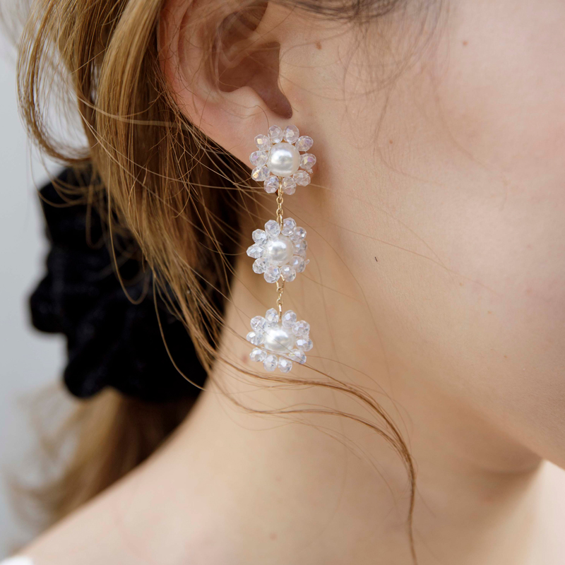 sheer flowery earring ～ｼｱｰﾌﾗﾜﾘｰｲﾔﾘﾝｸﾞ flower／フラワー公式通販