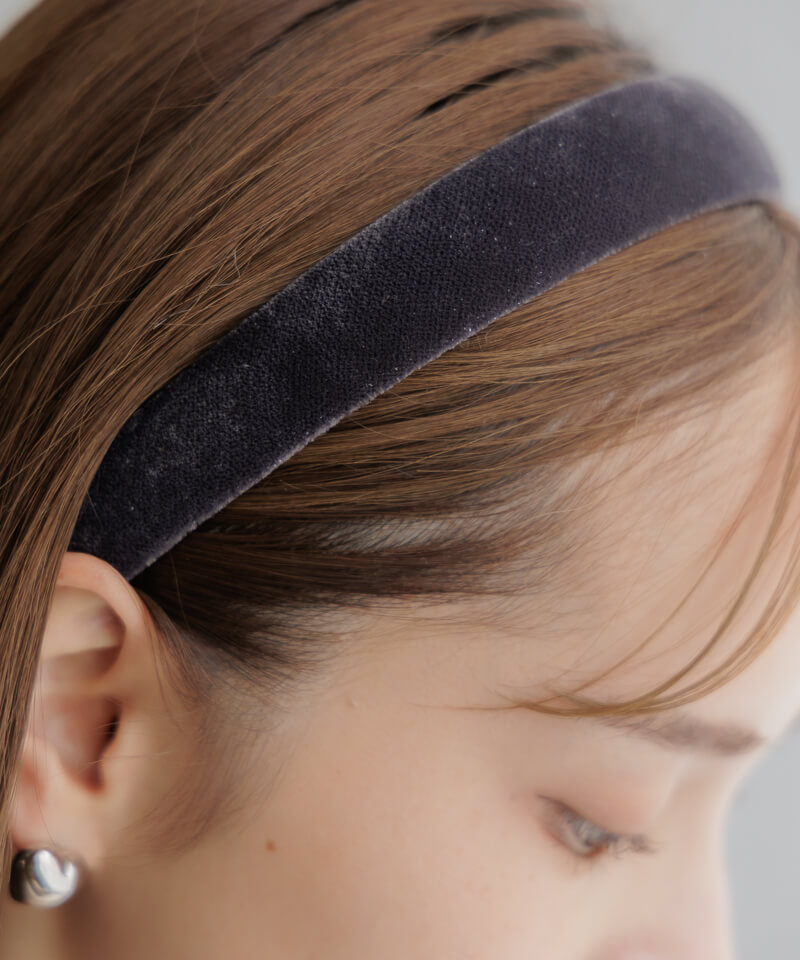☆shiny velvet hairband ～ｼｬｲﾆｰﾍﾞﾙﾍﾞｯﾄｶﾁｭｰｼｬ | flower／フラワー 
