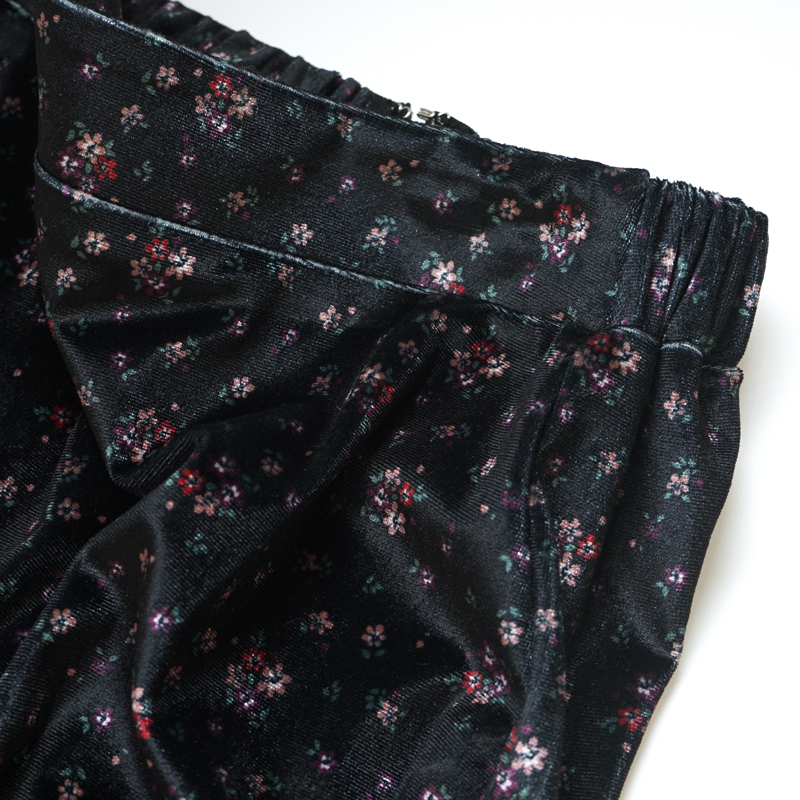 プライスダウン】velour flower skirt ～ﾍﾞﾛｱﾌﾗﾜｰｽｶｰﾄ | flower WEB 