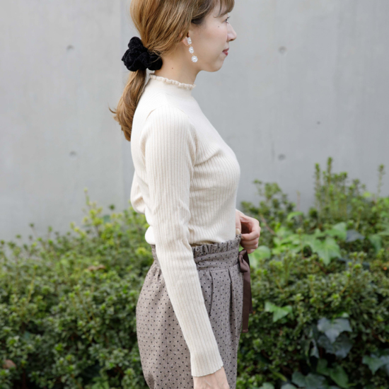 Off Basic Turtle Knit Top ﾍﾞｰｼｯｸﾀｰﾄﾙﾆｯﾄﾄｯﾌﾟ Flower Webshop フラワーウェブショップ