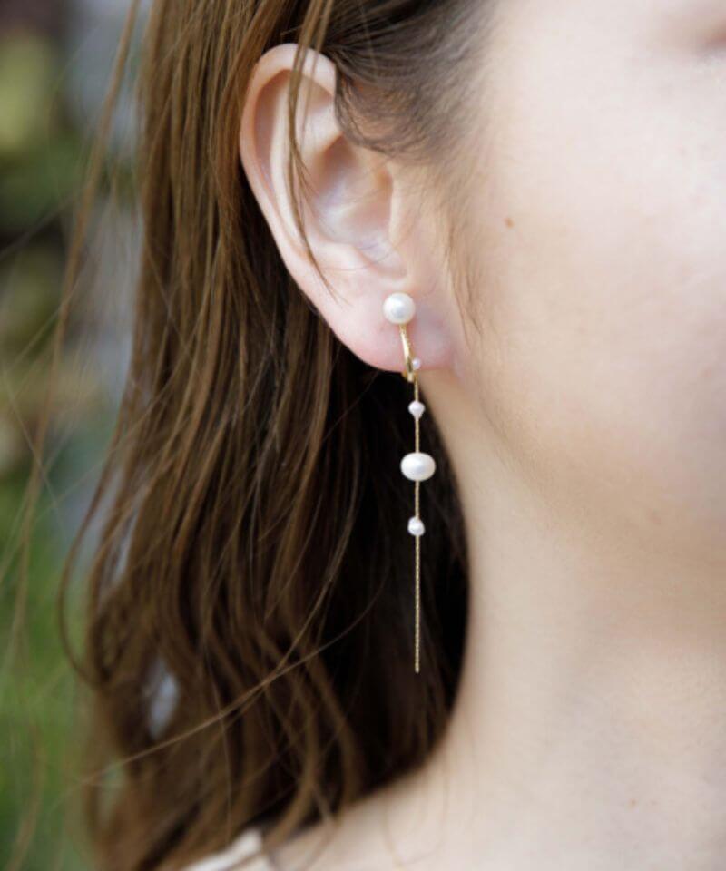 drop pearl earring ～ﾄﾞﾛｯﾌﾟﾊﾟｰﾙｲﾔﾘﾝｸﾞ | flower／フラワー公式通販
