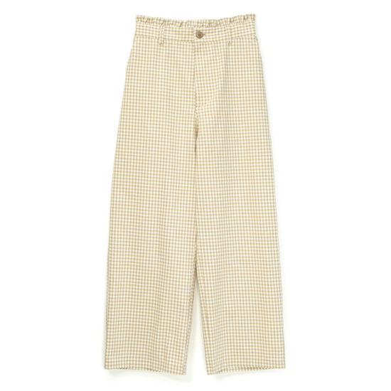 OUTLET】sweet gingham pants ～ｽｳｨｰﾄｷﾞﾝｶﾞﾑﾊﾟﾝﾂ | flower／フラワー