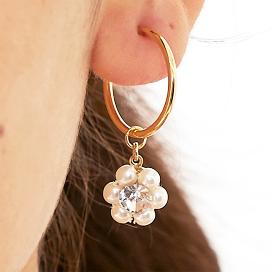 Perle Flower Earring ﾍﾟﾙﾙﾌﾗﾜｰｲﾔﾘﾝｸﾞ Flower Web Shop フラワー公式通販