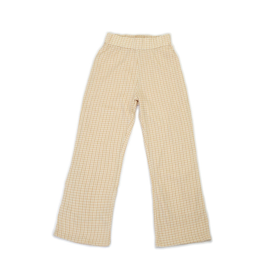 OUTLET】gingham bubble pants ～ｷﾞﾝｶﾞﾑﾊﾞﾌﾞﾙﾊﾟﾝﾂ | flower／フラワー