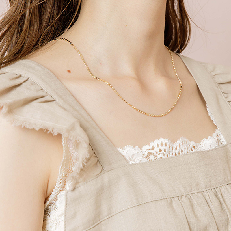 dot chain necklace ～ﾄﾞｯﾄﾁｪｰﾝﾈｯｸﾚｽ | flower／フラワー公式通販