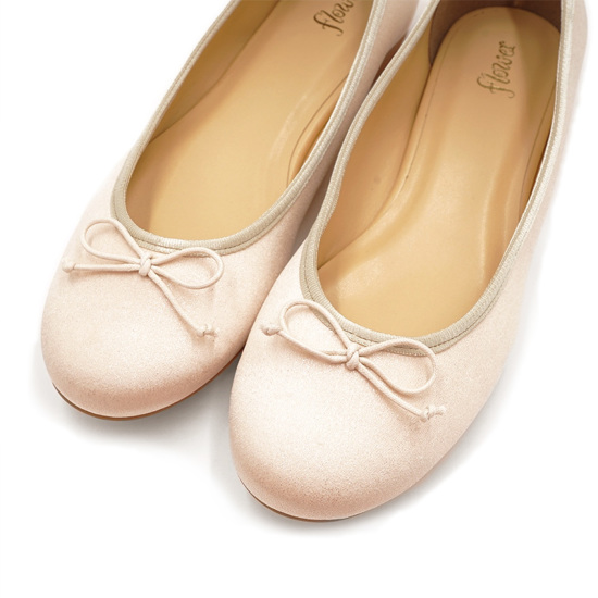 OUTLET】like satin ballet shoes ～ﾗｲｸｻﾃﾝﾊﾞﾚｴｼｭｰｽﾞ | flower