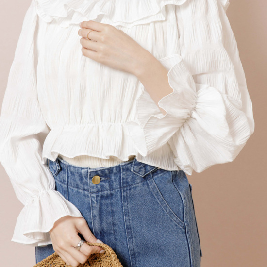 OUTLET】sweet ruffle blouse ～ｽｲｰﾄﾗｯﾌﾙﾌﾞﾗｳｽ | flower／フラワー公式通販