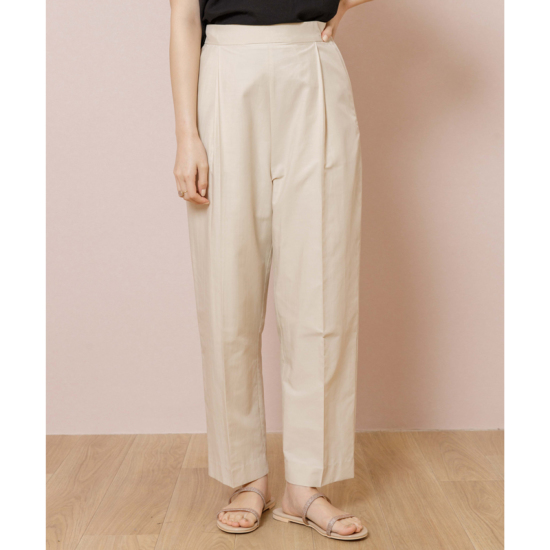 OUTLET】wide tapered pants ～ﾜｲﾄﾞﾃｰﾊﾟｰﾄﾞﾊﾟﾝﾂ | flower