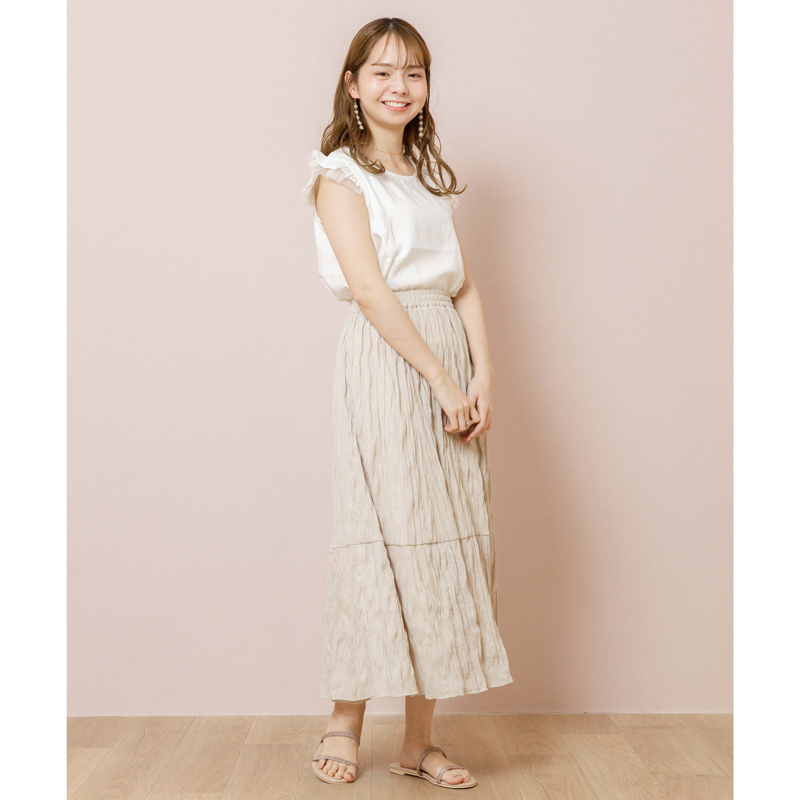OUTLET】breeze washer skirt ～ﾌﾞﾘｰｽﾞﾜｯｼｬｰｽｶｰﾄ | flower／フラワー公式通販