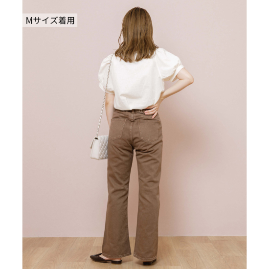 OUTLET】sunny flare pants ～ｻﾆｰﾌﾚｱﾊﾟﾝﾂ | flower／フラワー