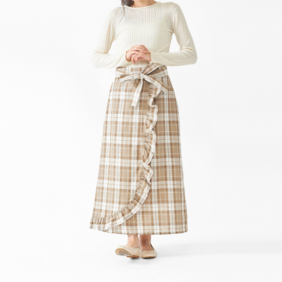 OUTLET】mood check skirt ～ﾑｰﾄﾞﾁｪｯｸｽｶｰﾄ | flower／フラワー公式通販