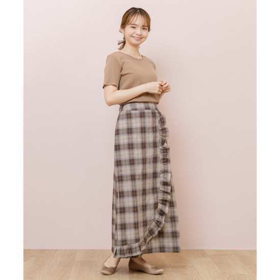 OUTLET】mood check skirt ～ﾑｰﾄﾞﾁｪｯｸｽｶｰﾄ | flower／フラワー公式通販