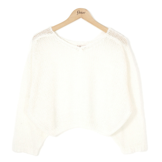 OUTLET】milky mohair touch knit ～ﾐﾙｷｰﾓﾍｱﾀｯﾁﾆｯﾄ | flower／フラワー ...