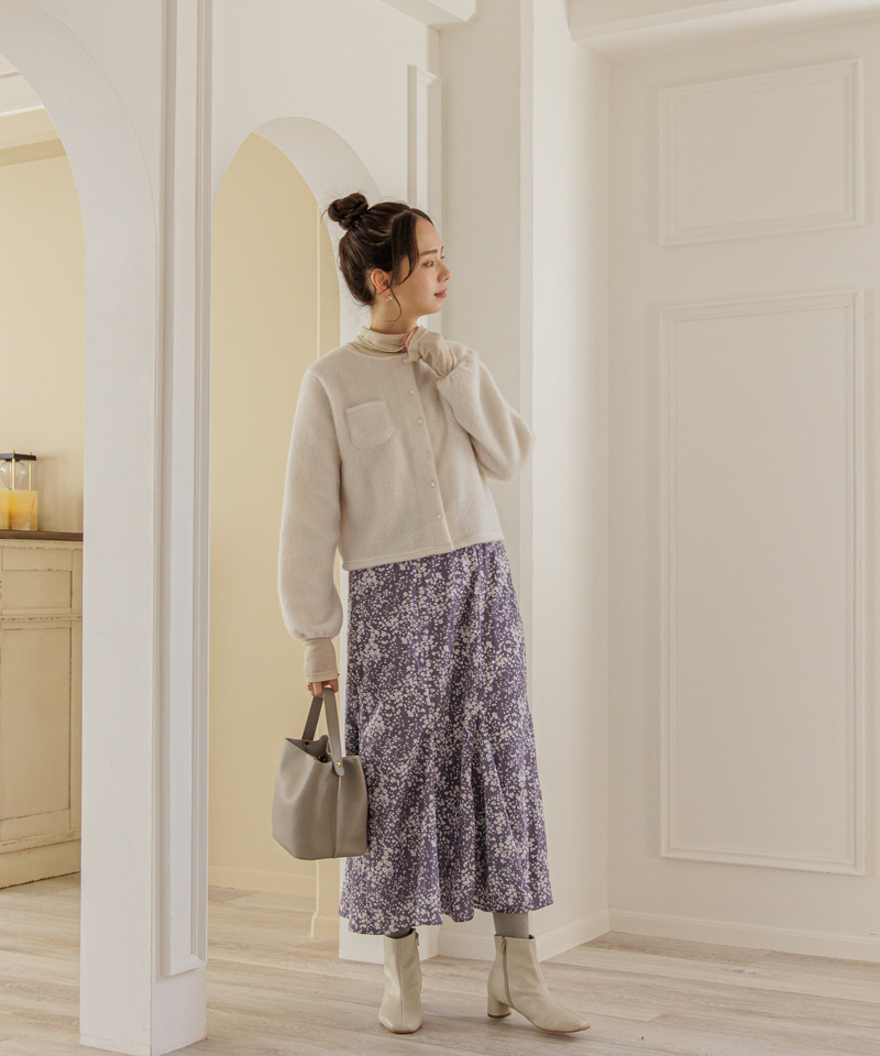 スカート bloom skirt OUTLET】calm bloom skirt ～ｶｰﾑﾌﾞﾙｰﾑｽｶｰﾄ | flower／フラワー