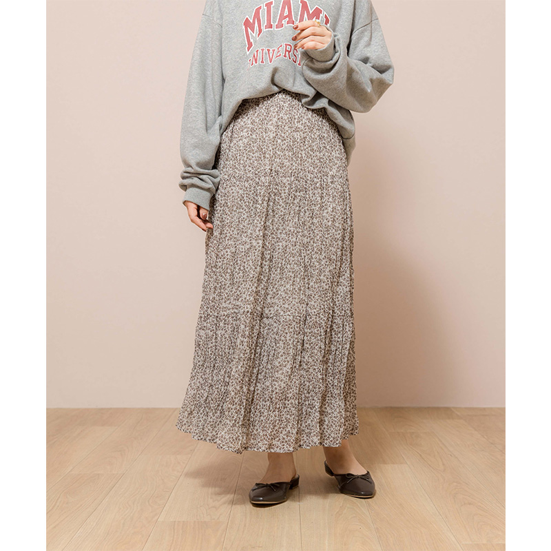 OUTLET】chic washer skirt～ｼｯｸﾜｯｼｬｰｽｶｰﾄ | flower／フラワー公式通販