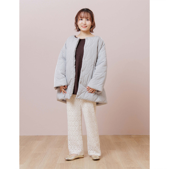 Quilting Ribbon Coat ｷﾙﾃｨﾝｸﾞﾘﾎﾞﾝｺｰﾄ Flower Webshop フラワーウェブショップ