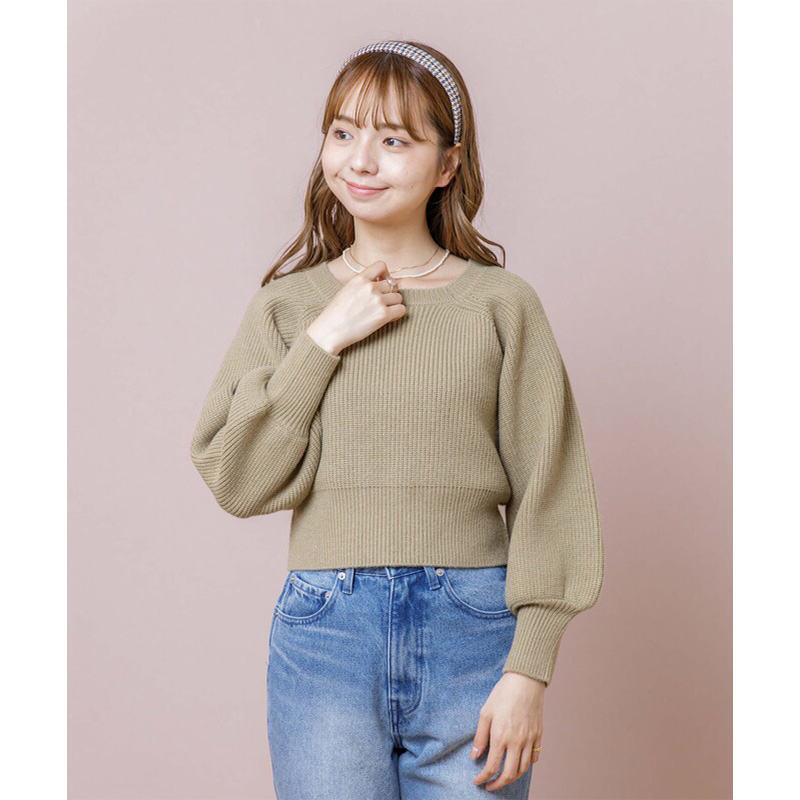 OUTLET】compact square knit ～ｺﾝﾊﾟｸﾄｽｸｴｱﾆｯﾄ flower／フラワー公式通販