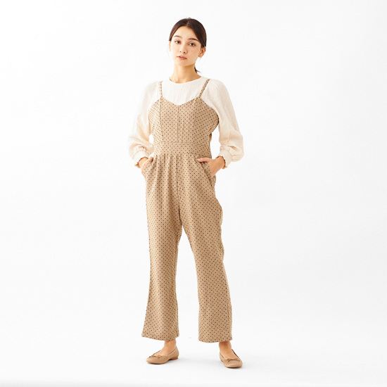 OUTLET】charming dot rompers ～ﾁｬｰﾐﾝｸﾞﾄﾞｯﾄﾛﾝﾊﾟｰｽ | flower ...