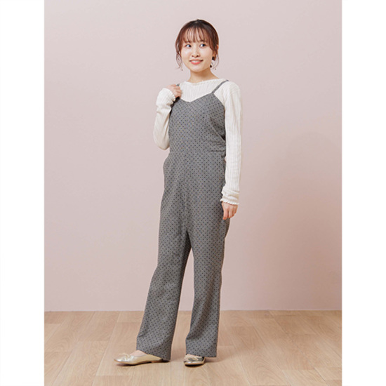 OUTLET】charming dot rompers ～ﾁｬｰﾐﾝｸﾞﾄﾞｯﾄﾛﾝﾊﾟｰｽ | flower