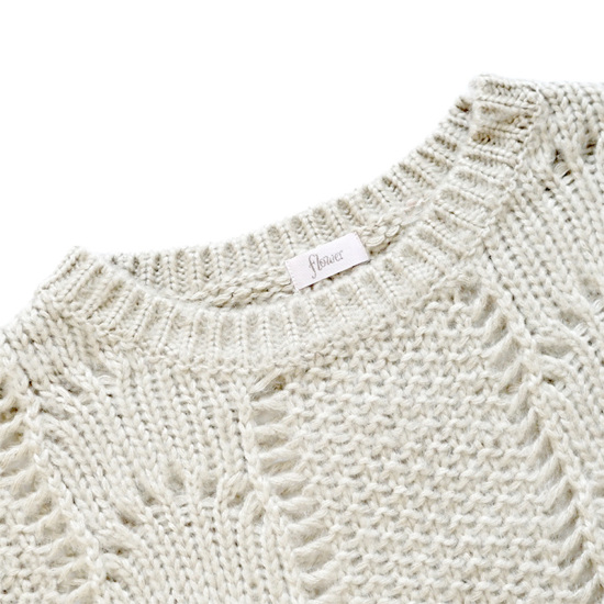 OUTLET】fluffy lace knit ～ﾌﾗｯﾌｨｰﾚｰｽﾆｯﾄ | flower／フラワー公式通販