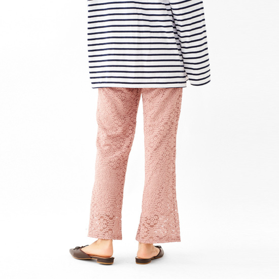 OUTLET】blooming flare pants ～ﾌﾞﾙｰﾐﾝｸﾞﾌﾚｱﾊﾟﾝﾂ | flower／フラワー 