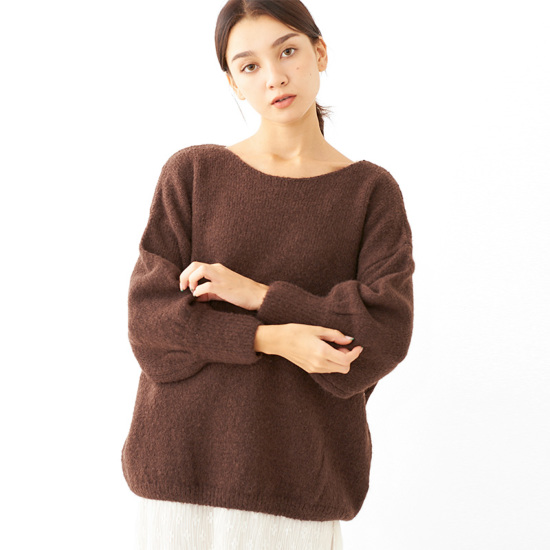 OUTLET】loosely knit top～ﾙｰｽﾞﾘｰﾆｯﾄﾄｯﾌﾟ | flower／フラワー公式通販