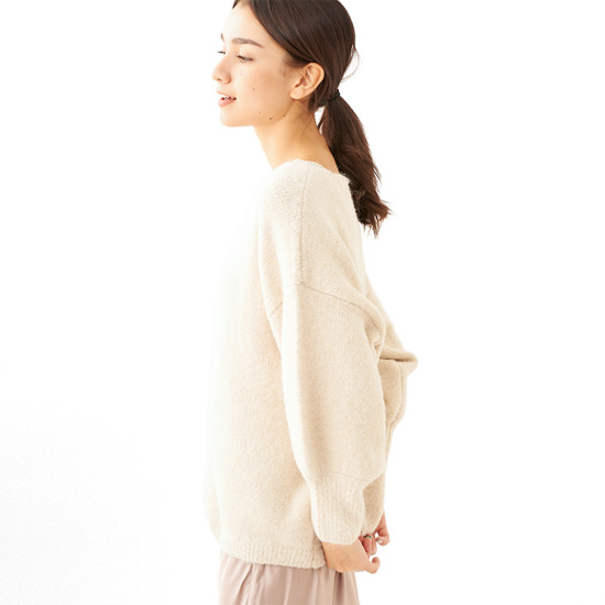 OUTLET】loosely knit top～ﾙｰｽﾞﾘｰﾆｯﾄﾄｯﾌﾟ | flower／フラワー公式通販