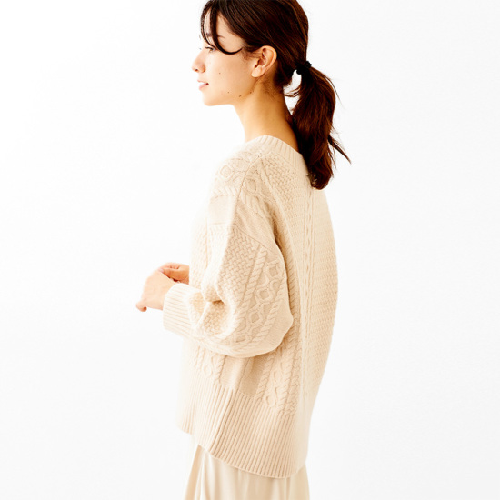 30 Off Square Aran Knit ｽｸｴｱｱﾗﾝﾆｯﾄ Flower Web Shop フラワー公式通販