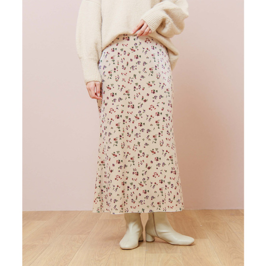 flowery velour skirt～ﾌﾗﾜﾘｰﾍﾞﾛｱｽｶｰﾄ | flower／フラワー公式通販