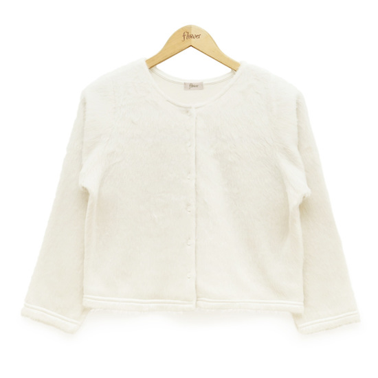 OUTLET】lady fluff cardigan～ﾚﾃﾞｨﾌﾗｯﾌｶｰﾃﾞｨｶﾞﾝ | flower／フラワー