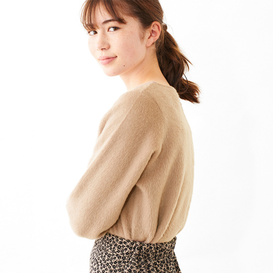 OUTLET】lady fluff cardigan～ﾚﾃﾞｨﾌﾗｯﾌｶｰﾃﾞｨｶﾞﾝ | flower／フラワー