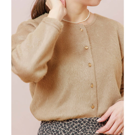 OUTLET】lady fluff cardigan～ﾚﾃﾞｨﾌﾗｯﾌｶｰﾃﾞｨｶﾞﾝ | flower／フラワー