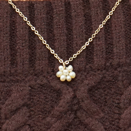 pearl flower necklace～ﾊﾟｰﾙﾌﾗﾜｰﾈｯｸﾚｽ | flower／フラワー公式通販