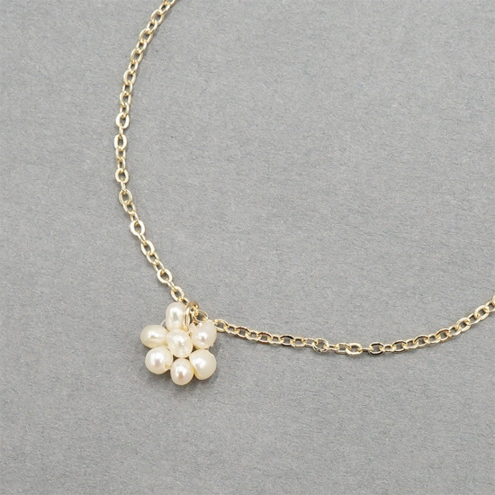 pearl flower necklace～ﾊﾟｰﾙﾌﾗﾜｰﾈｯｸﾚｽ | flower／フラワー公式通販