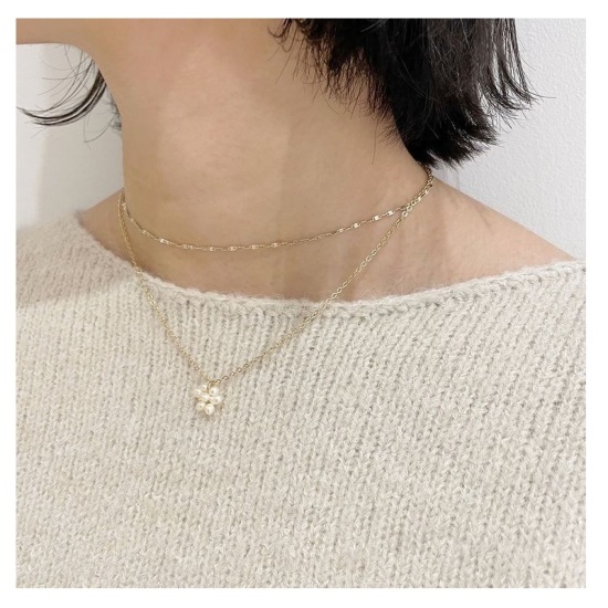 pearl flower necklace～ﾊﾟｰﾙﾌﾗﾜｰﾈｯｸﾚｽ | flower／フラワー公式通販