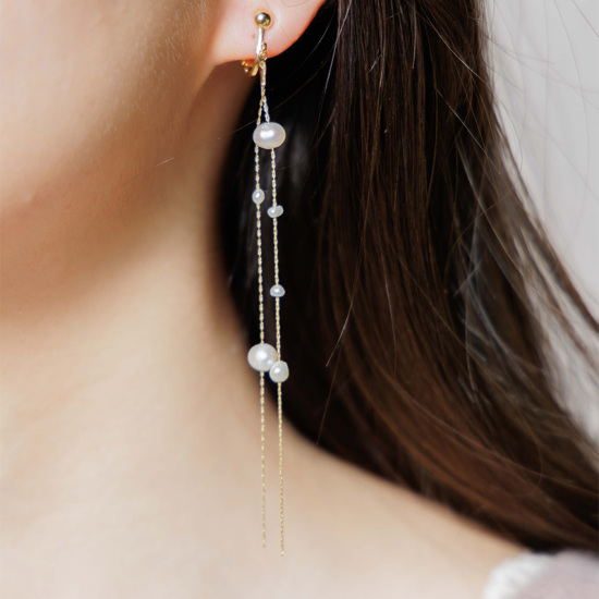 icicle pearl earring～ｱｲｼｸﾙﾊﾟｰﾙｲﾔﾘﾝｸﾞ | flower／フラワー公式通販
