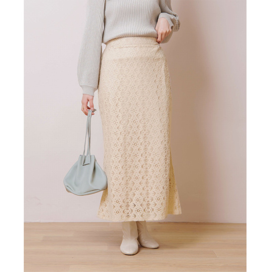 fluff lace skirt～ﾌﾗｯﾌﾚｰｽｽｶｰﾄ | flower／フラワー公式通販