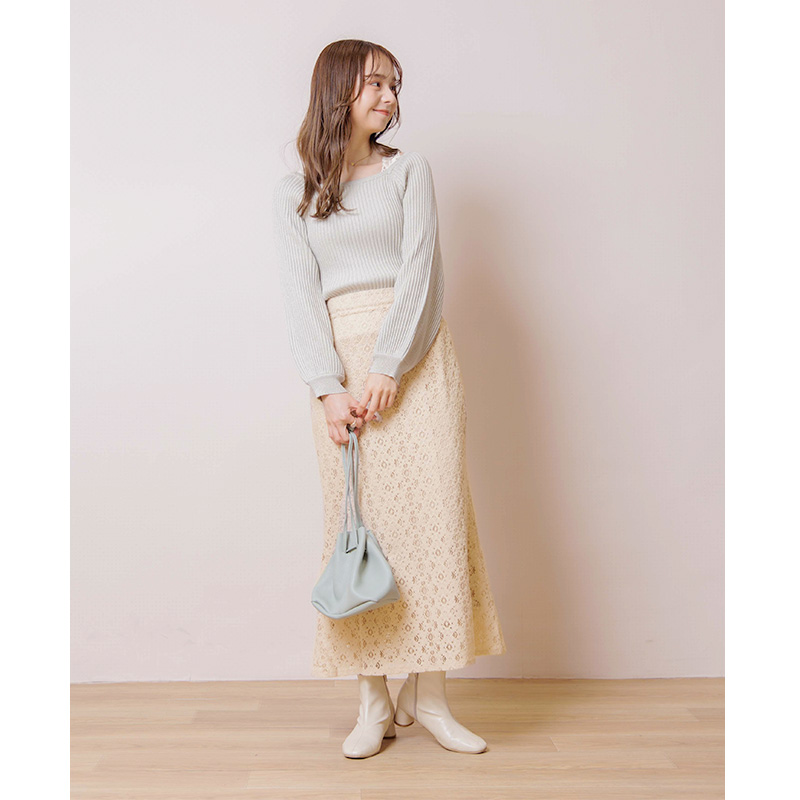 MURRAL Ice flower embroidery skirt スカート MURRAL Ice flower embroidery skirt スカート