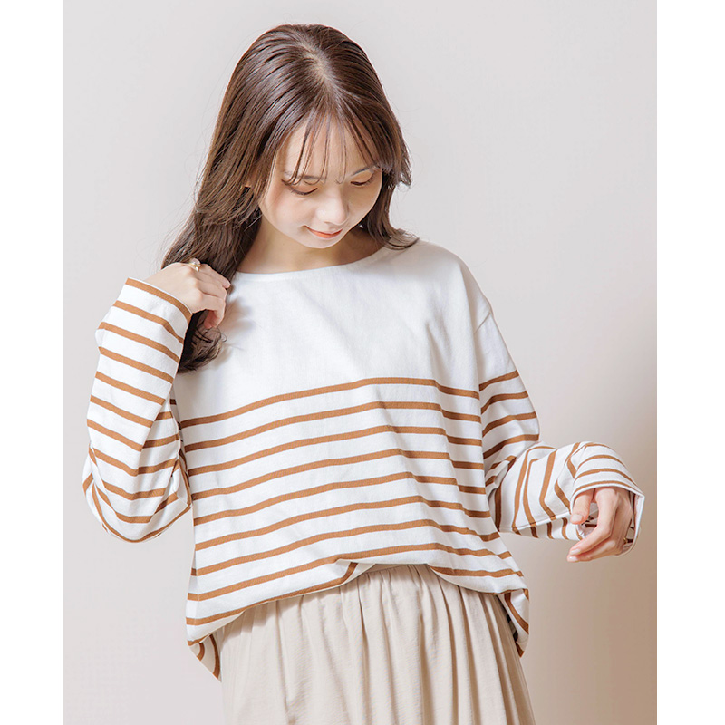 OUTLET】relax border top～ﾘﾗｯｸｽﾎﾞｰﾀﾞｰﾄｯﾌﾟ | flower／フラワー公式通販