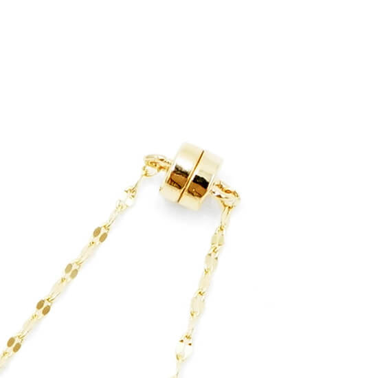ネックレス　マグネット式 10/3再入荷】ネックレス メタルフラワー マグネット