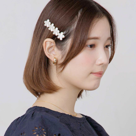 Denim flower❁⃘*.゜ヘアゴム＆クリップ♪ フラワーデニムシュシュ（ライトブルー） - it doesn't matter