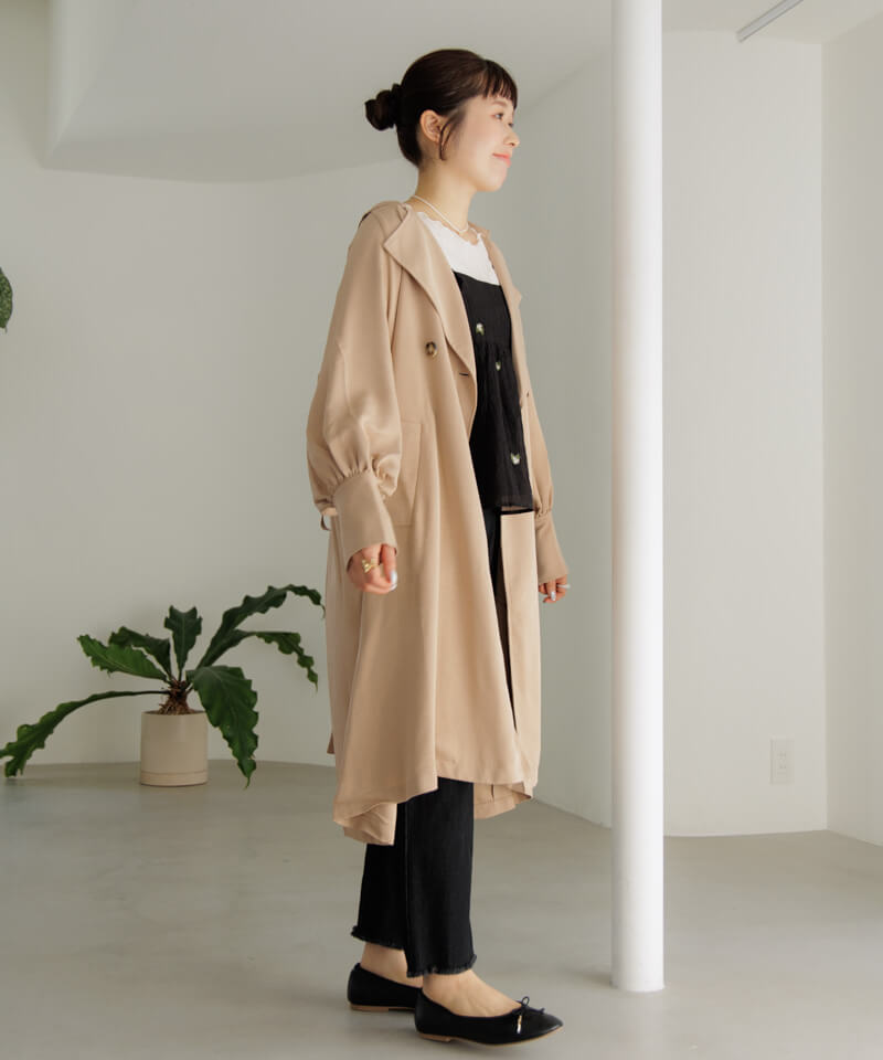 40%OFF】loosely trench coat～ﾙｰｽﾞﾘｰﾄﾚﾝﾁｺ-ﾄ | flower／フラワー公式通販