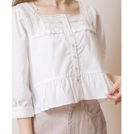 OUTLET】mature lace blouse～ﾏﾁｭｱﾚｰｽﾌﾞﾗｳｽ | flower／フラワー公式通販