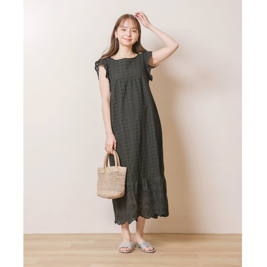 OUTLET】eternal lace onepiece～ｴﾀｰﾅﾙﾚｰｽﾜﾝﾋﾟｰｽ | flower／フラワー