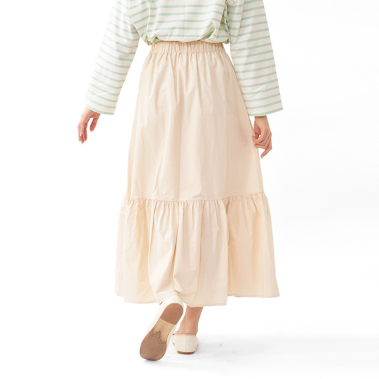 OUTLET】tuck gather tiered skirt～ﾀｯｸｷﾞｬｻﾞｰﾃｨｱｰﾄﾞｽｶｰﾄ | flower