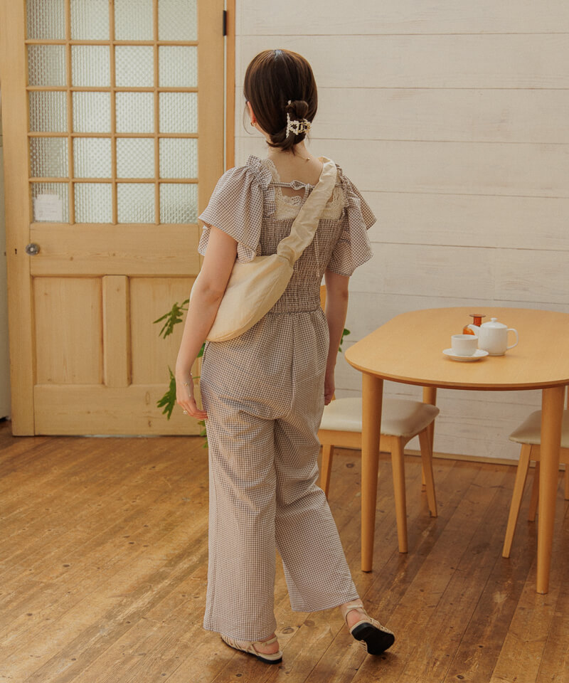 shirring handle bag～ｼｬｰﾘﾝｸﾞﾊﾝﾄﾞﾙﾊﾞｯｸﾞ | flower／フラワー