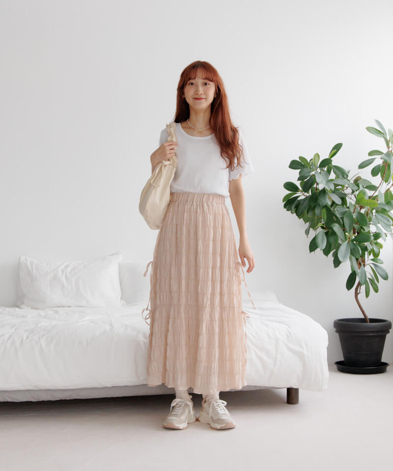 shirring handle bag～ｼｬｰﾘﾝｸﾞﾊﾝﾄﾞﾙﾊﾞｯｸﾞ | flower／フラワー