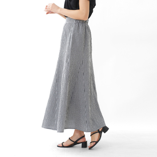 OUTLET】summery check skirt～ｻﾏﾘｰﾁｪｯｸｽｶｰﾄ | flower／フラワー公式通販